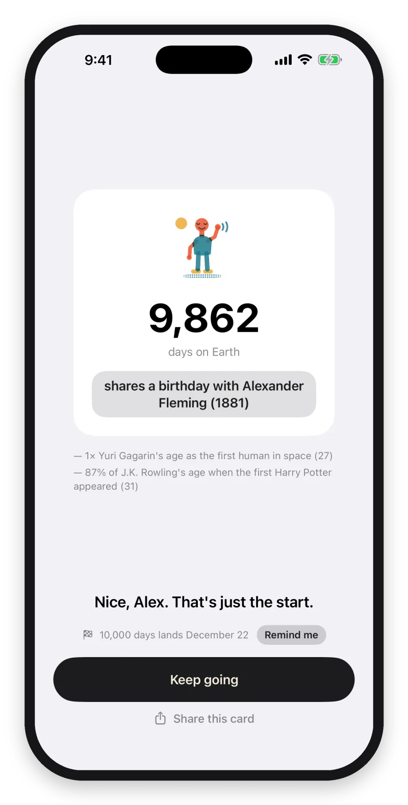 Add a date, get a reveal